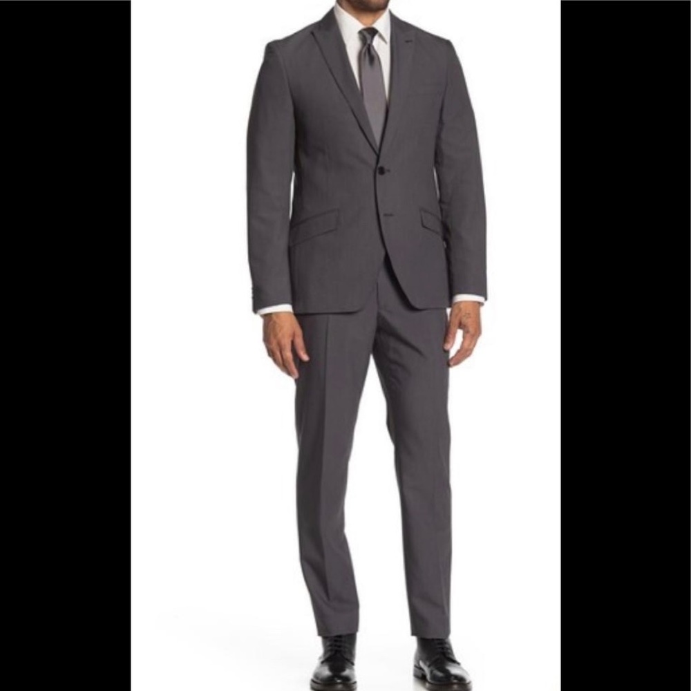 NWT SAVILE ROW CO suit Brixton Grey 40L new with tag